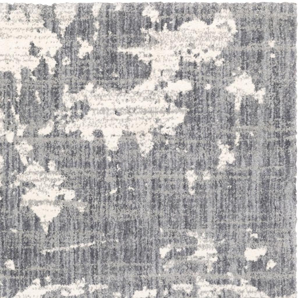 8' X 10' Grey And Ivory Grey Matter Area Rug