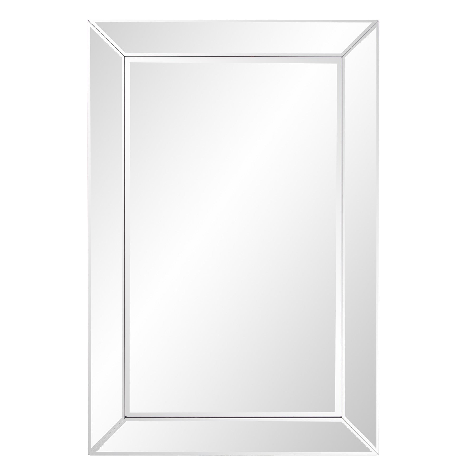 36" x 24" Mirrored Frame Hanging Accent Mirror