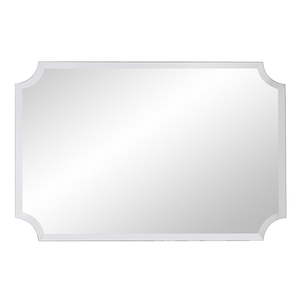 36" Rectangle With Scalloped Corner Unframed Accent Mirror
