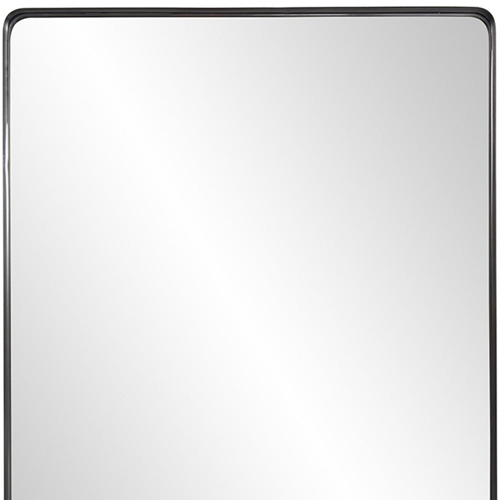 Rectangular Stainless Steel Frame With Brushed Black Finish