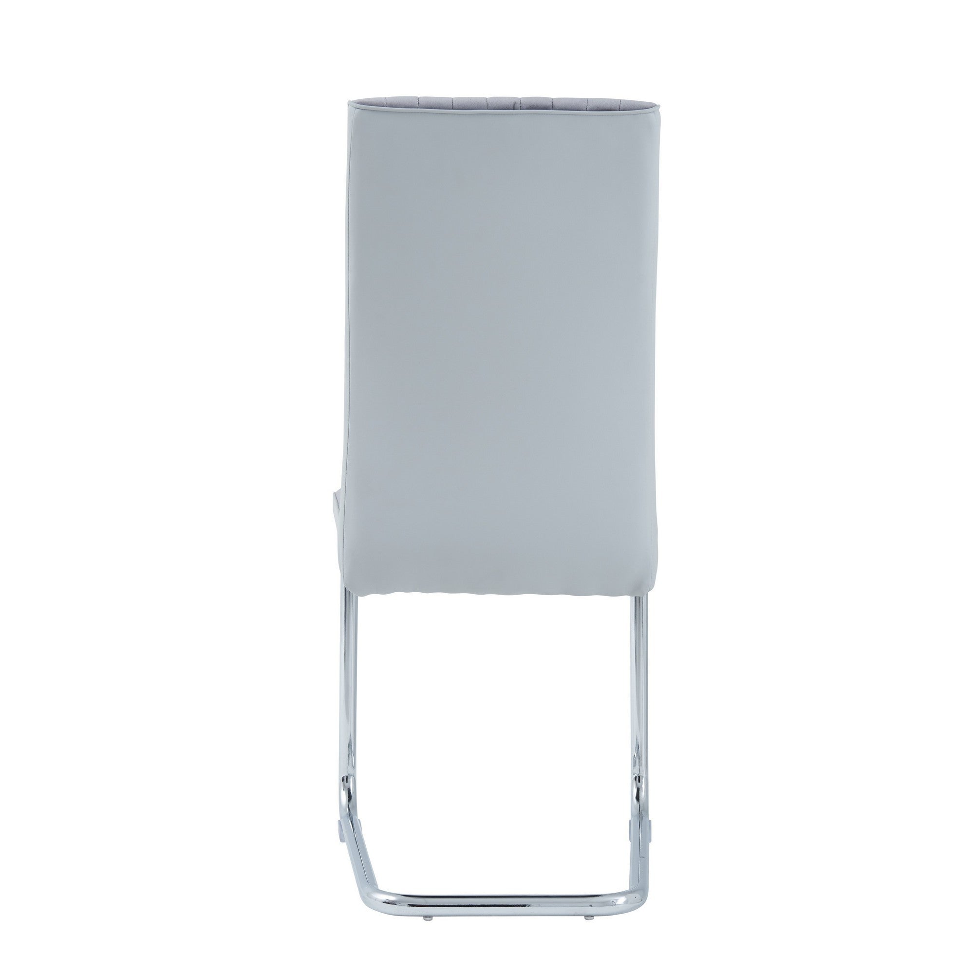 Set Of 4 Two Tone Grey And Chrome Dining Chairs Set Of 4 Two Tone Grey And Chrome Dining Chairs