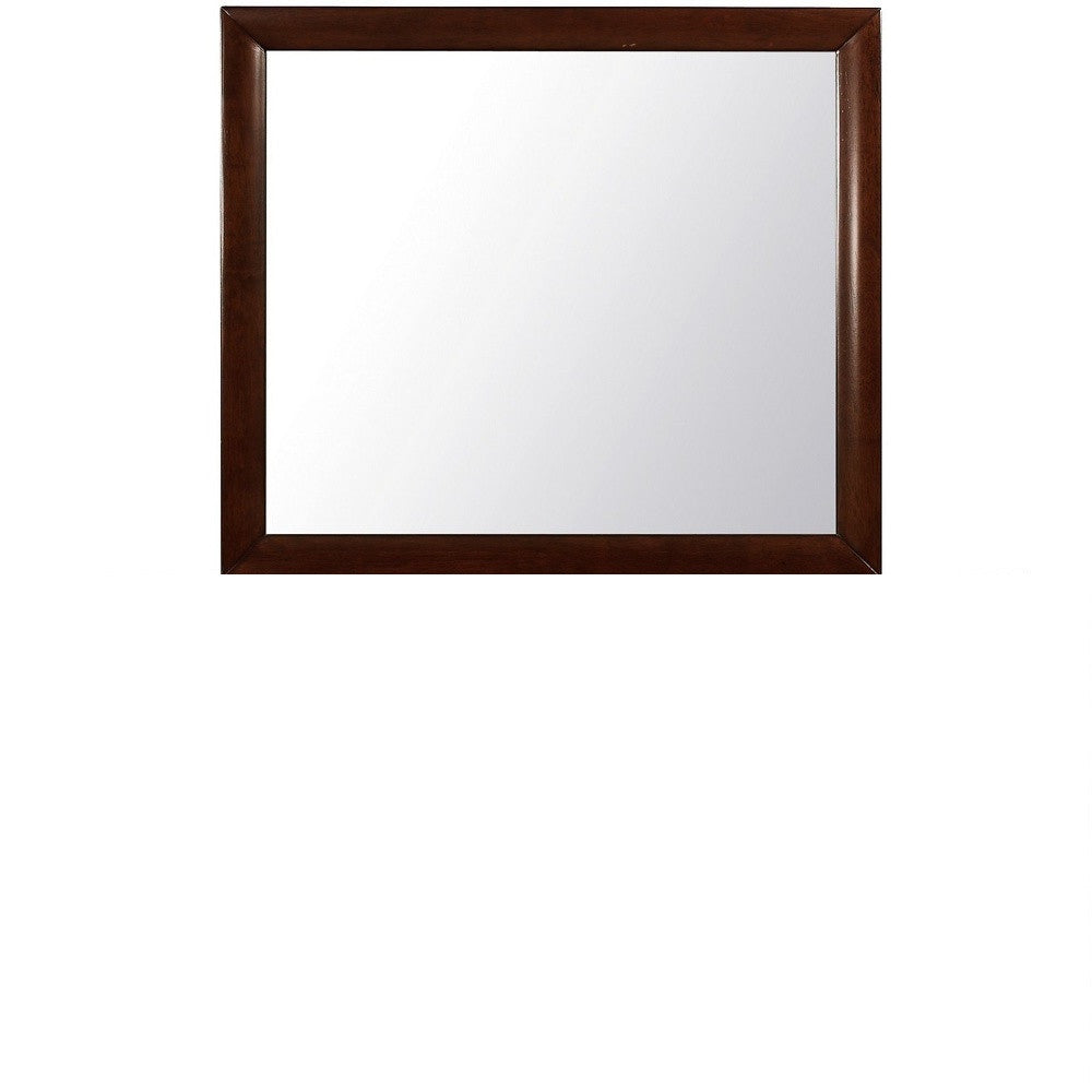 35" Merlot Framed Accent Mirror