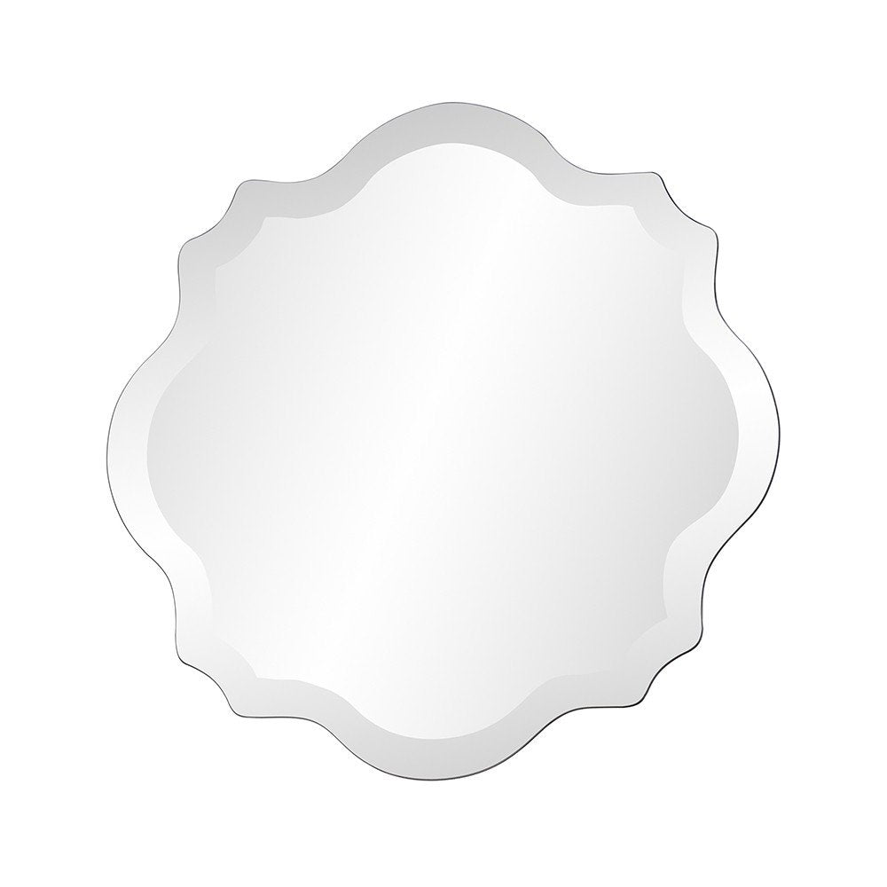 16" Gray Abstract Unframed Accent Mirror