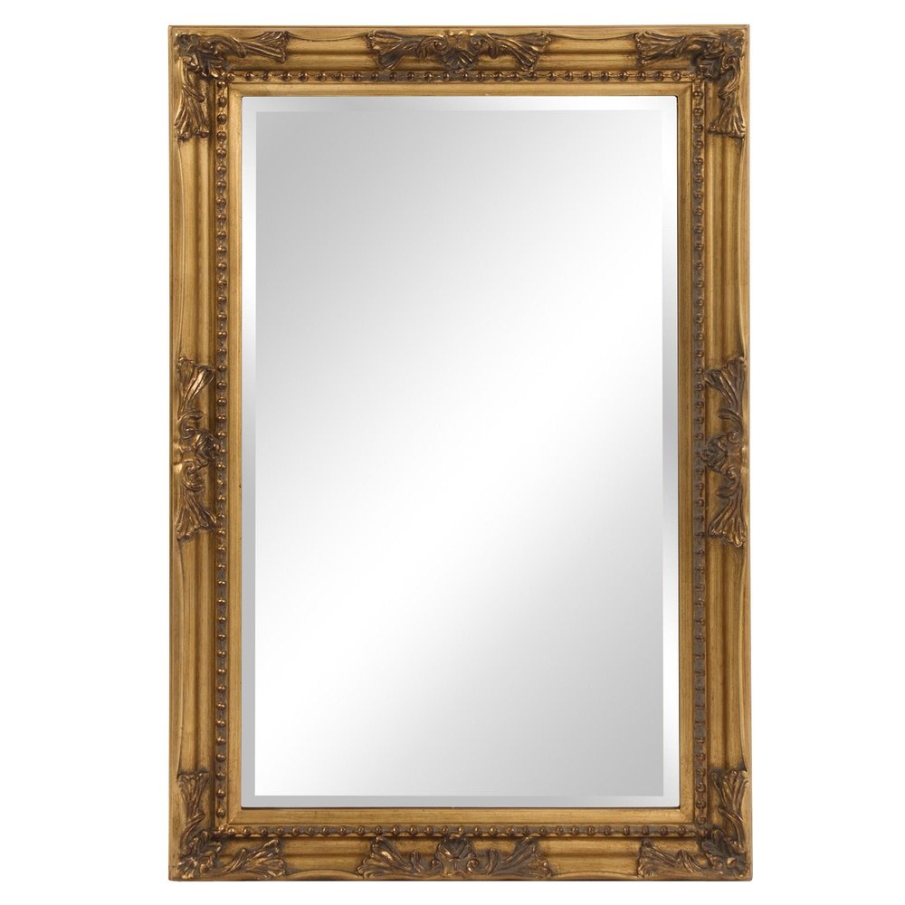 33" Gold Framed Accent Mirror