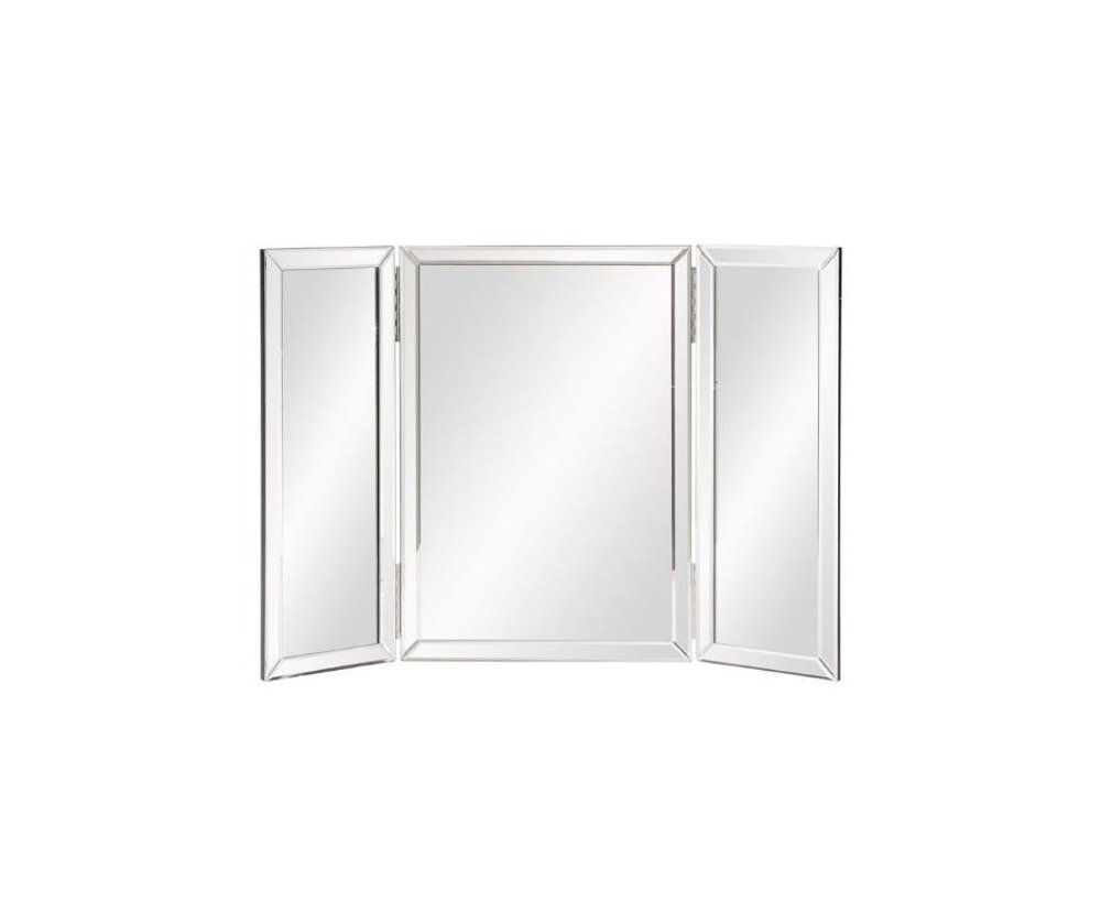 21" Gray Freestanding Framed Makeup Shaving Tabletop Mirror