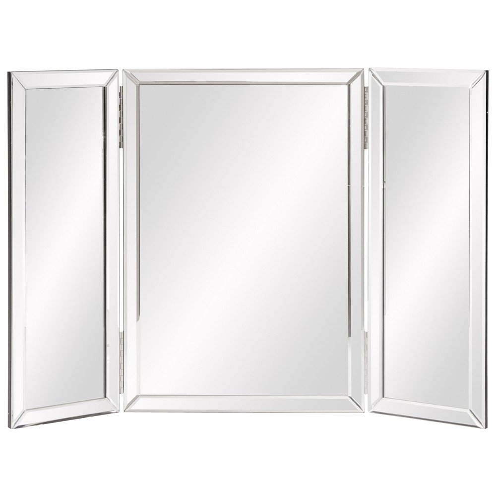 21" Gray Freestanding Framed Makeup Shaving Tabletop Mirror