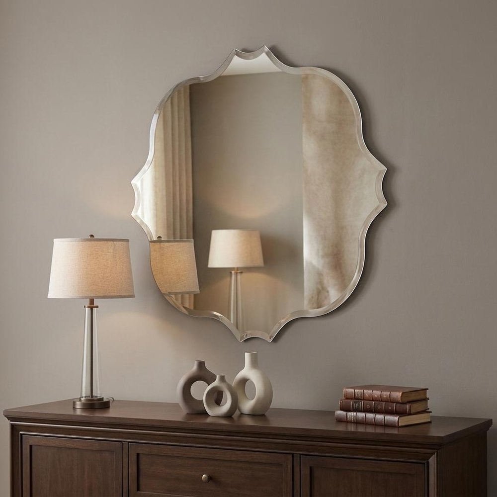 36" Quatrefoil Unframed Accent Mirror