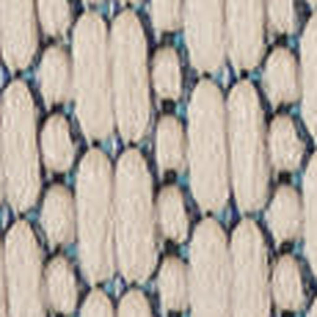 10' Ivory And Blue Indoor Outdoor Area Rug