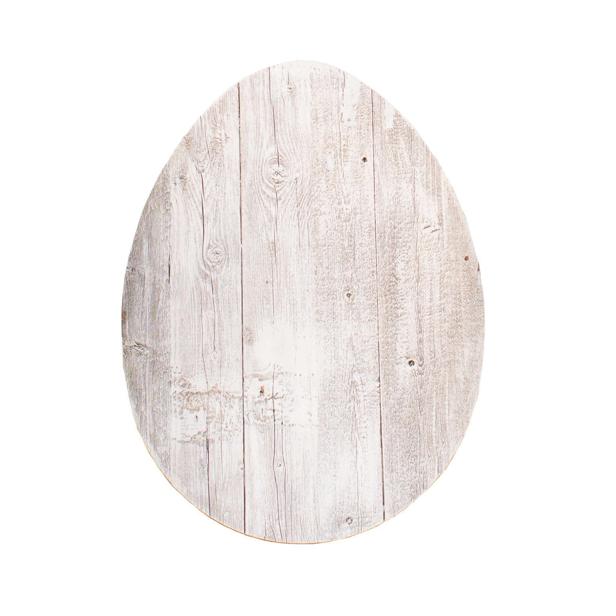 12" X 9" White Easter Solid Wood Hanging Dimensional Sculpture