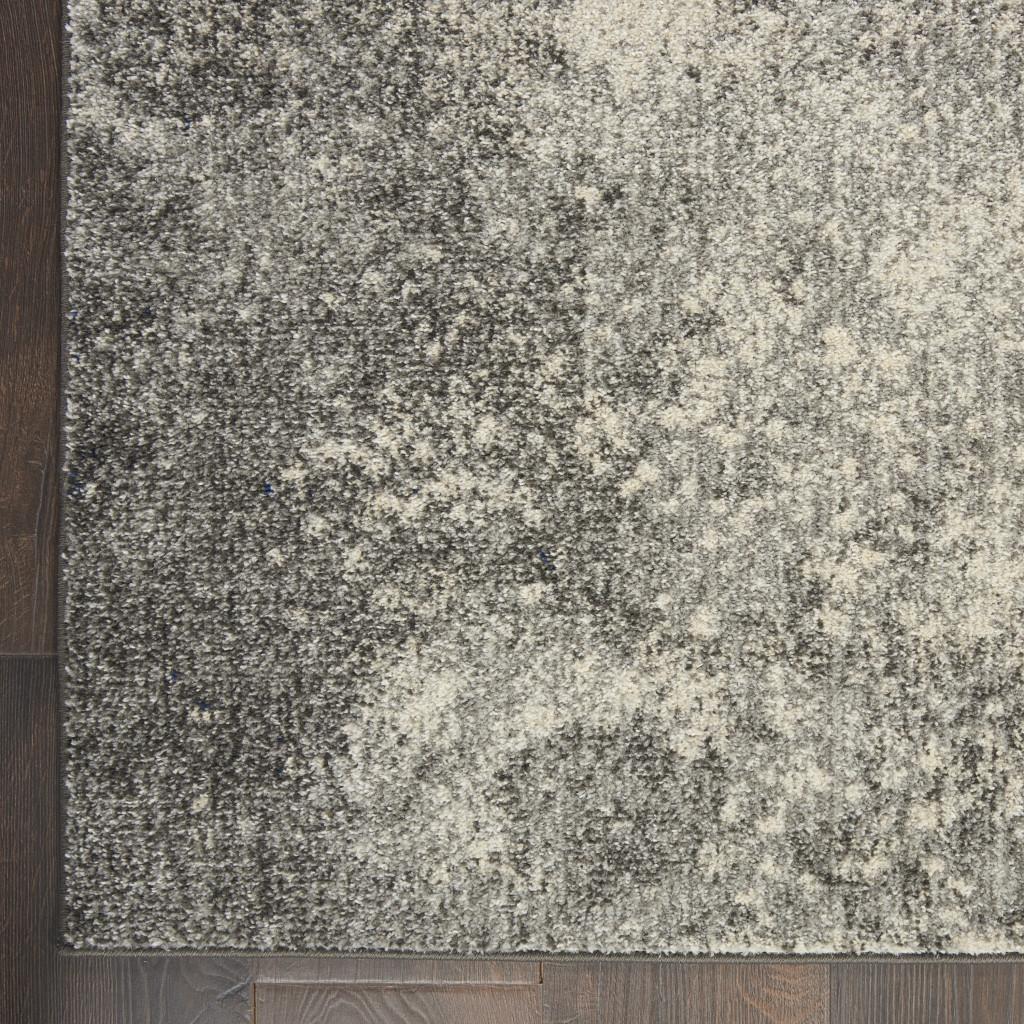 4' X 6' Gray And Ivory Abstract Area Rug