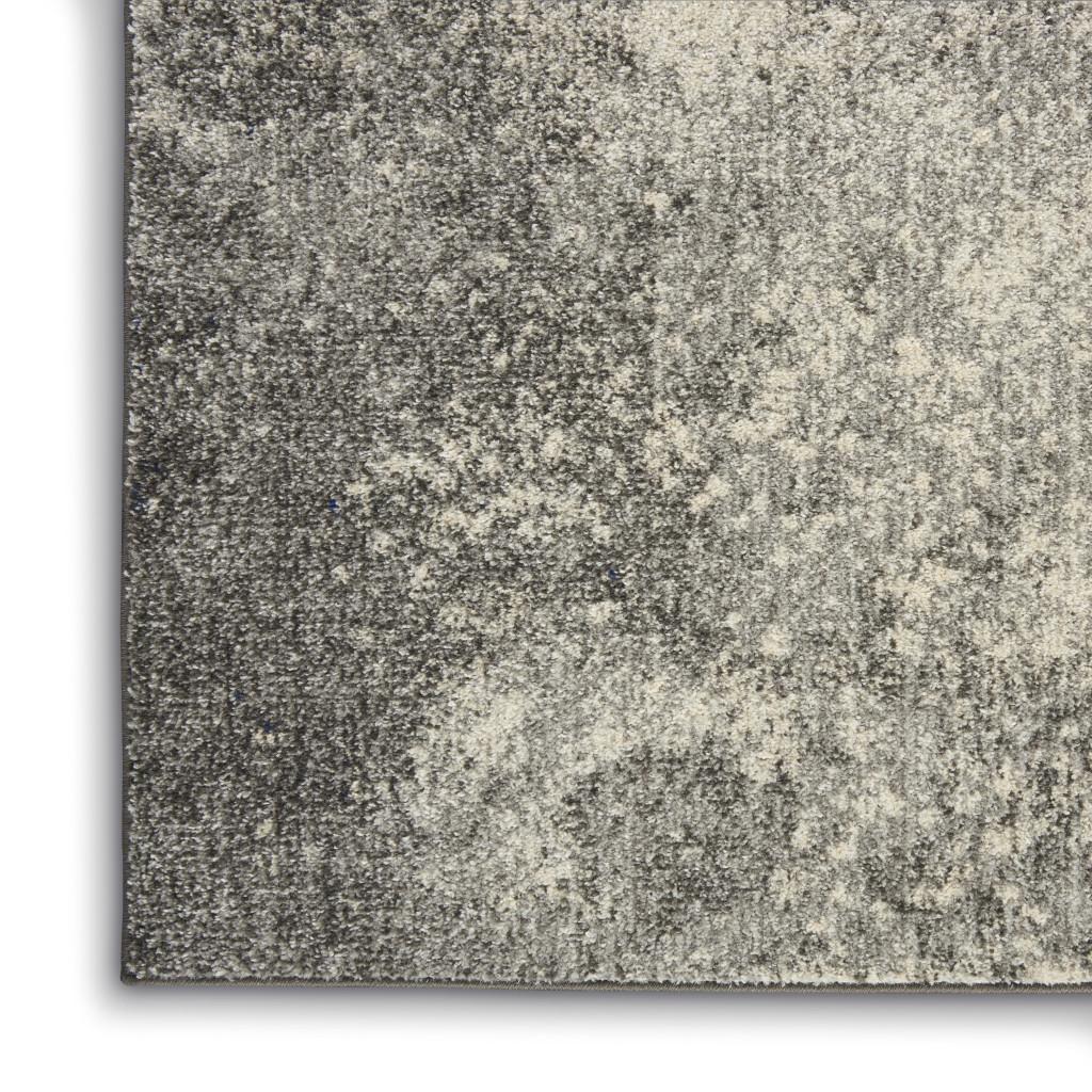 4' X 6' Gray And Ivory Abstract Area Rug