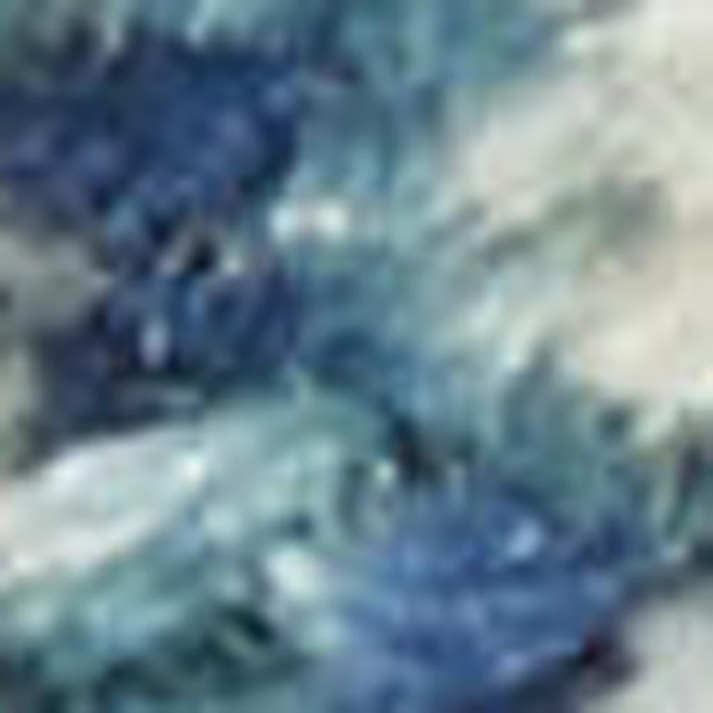 7' X 10' Blue And Ivory Abstract Area Rug