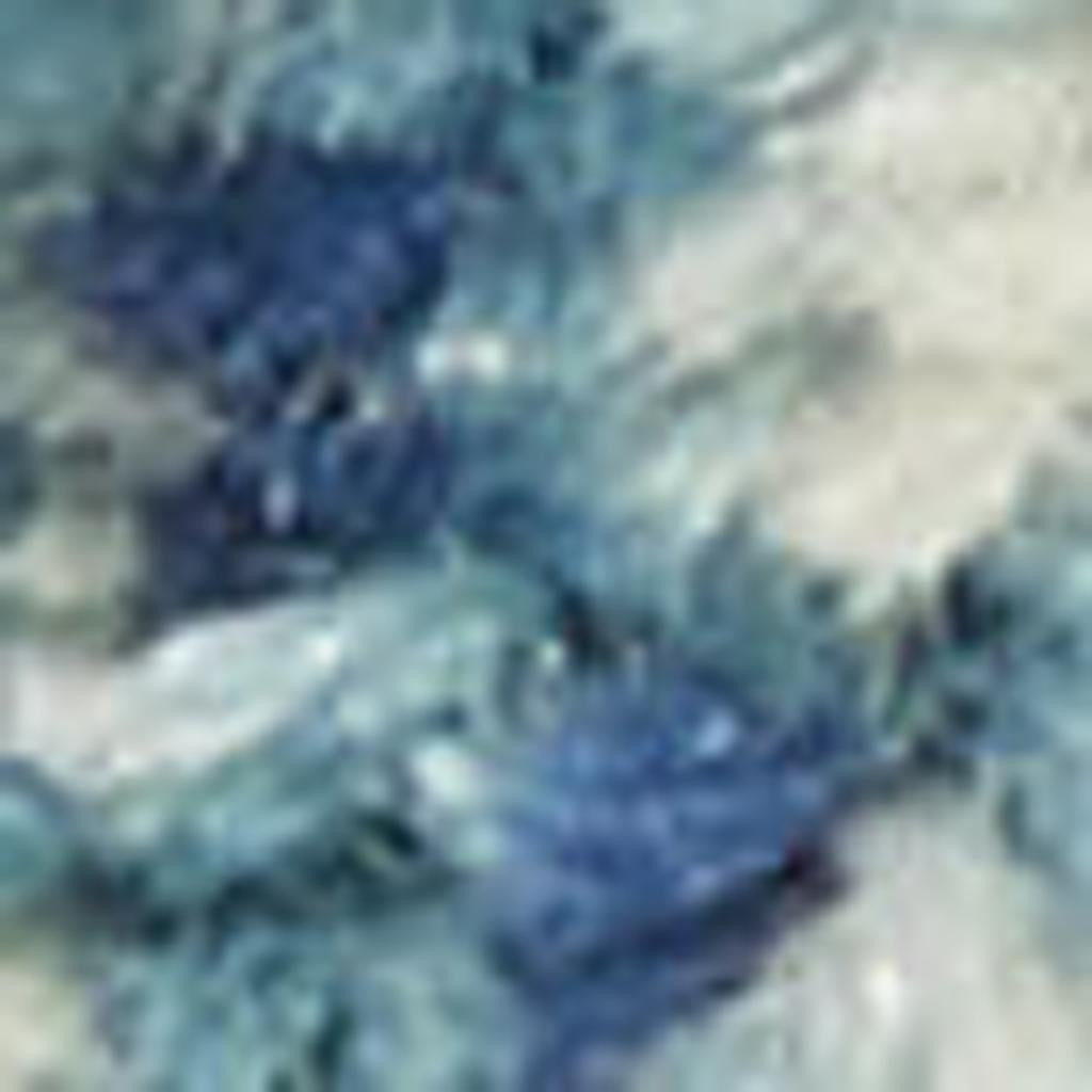 7' X 10' Blue And Ivory Abstract Area Rug