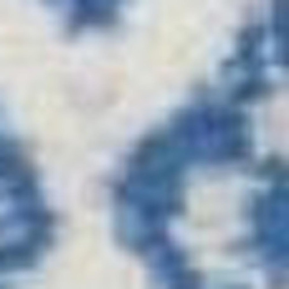 4' X 6' Ivory And Blue Geometric Area Rug