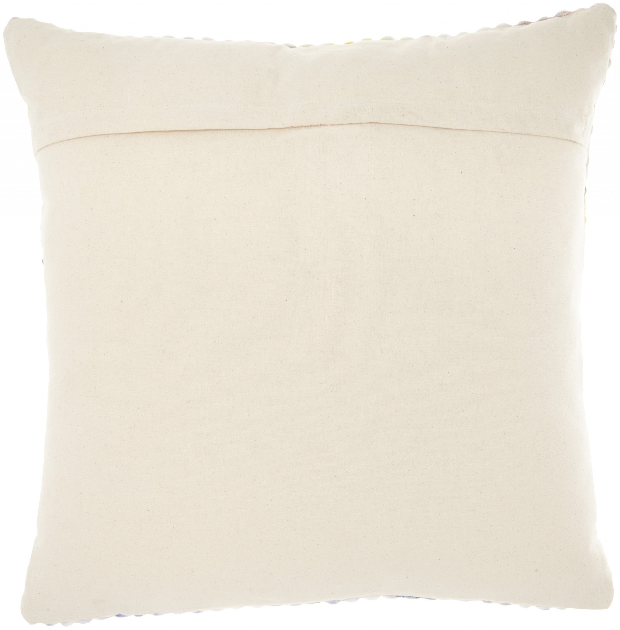 Multi Color Cotton Acryllic Accent Throw Pillow
