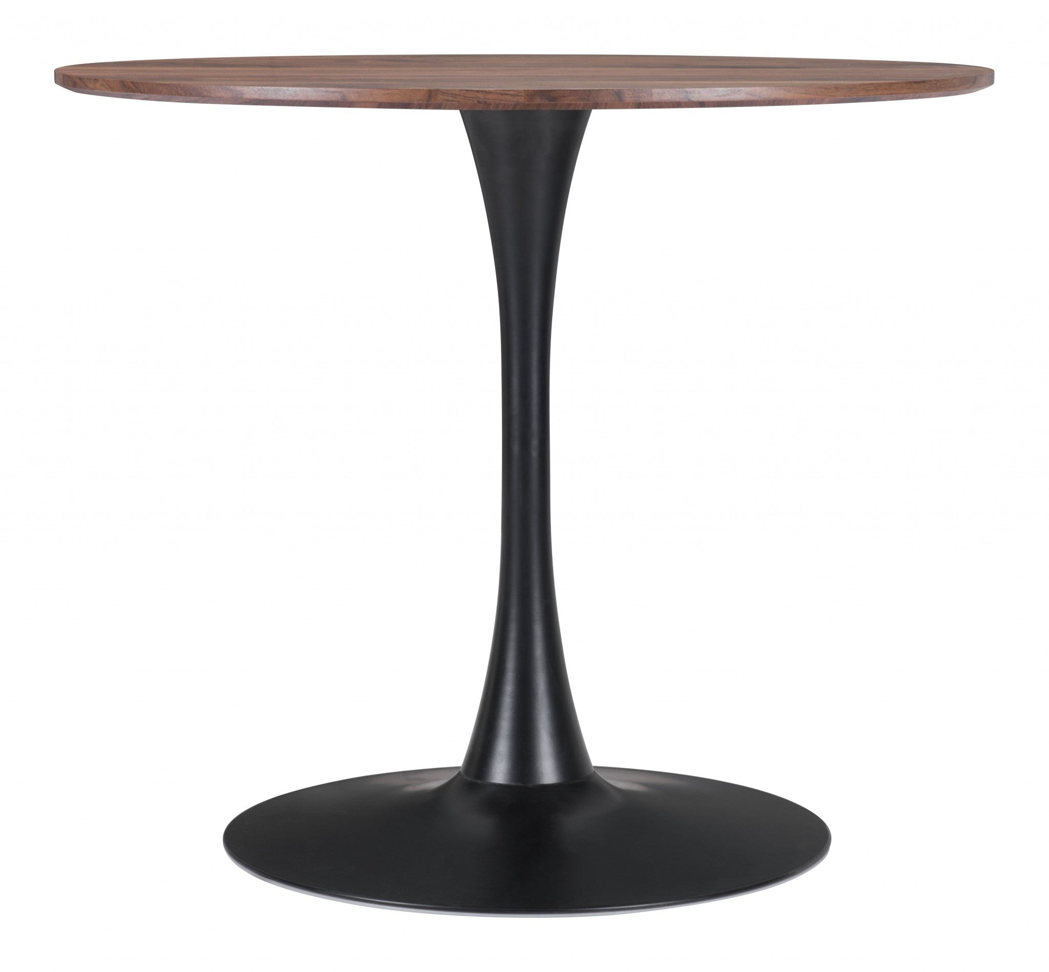 35" Steel Pedestal Base Dining Table