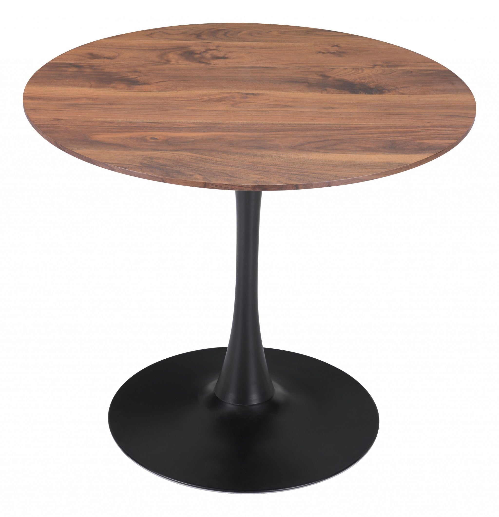 35" Steel Pedestal Base Dining Table