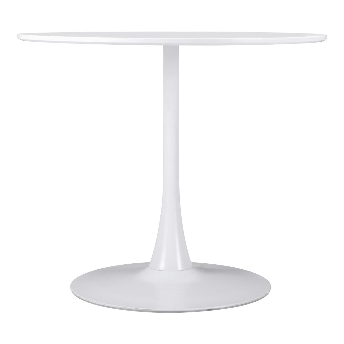 35" Steel Pedestal Base Dining Table