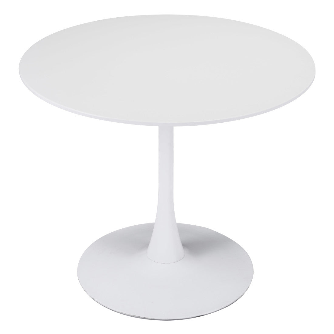 35" Steel Pedestal Base Dining Table