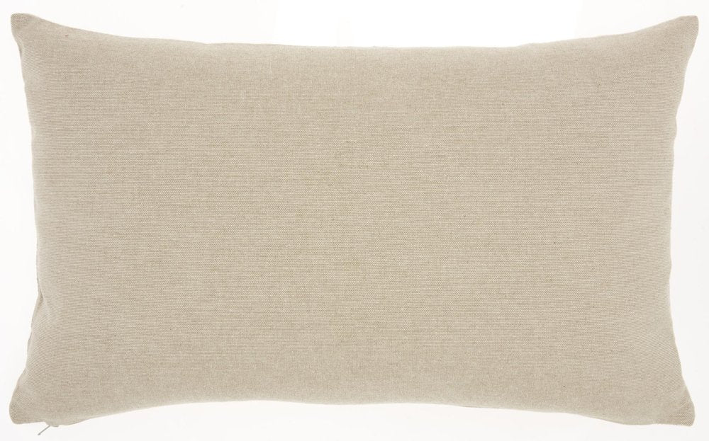 12" X 20" Rose Gold and White Metallic and Cowhide Throw Pillow