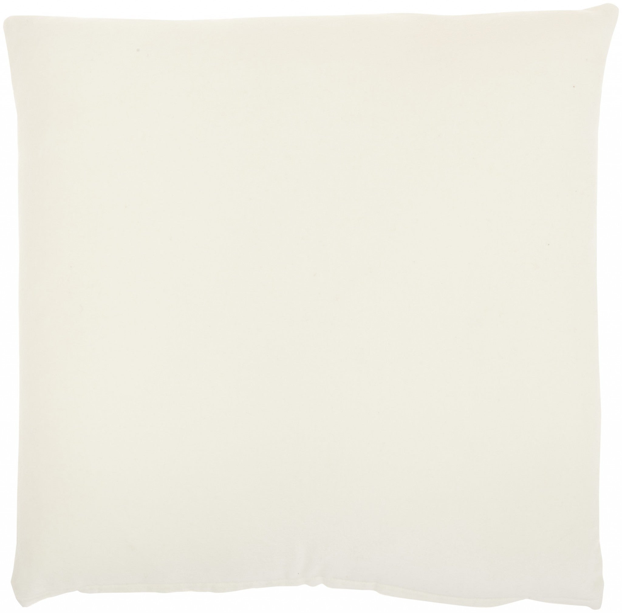 Solid Ivory Casual Throw Pillow