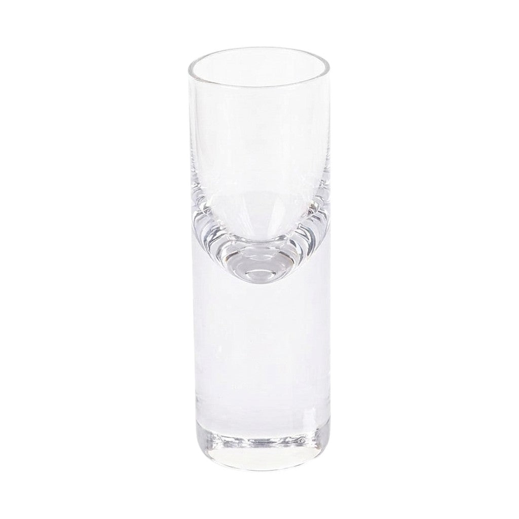 Set Of 2 Mouth Blown Crystal Long Shot Glasses
