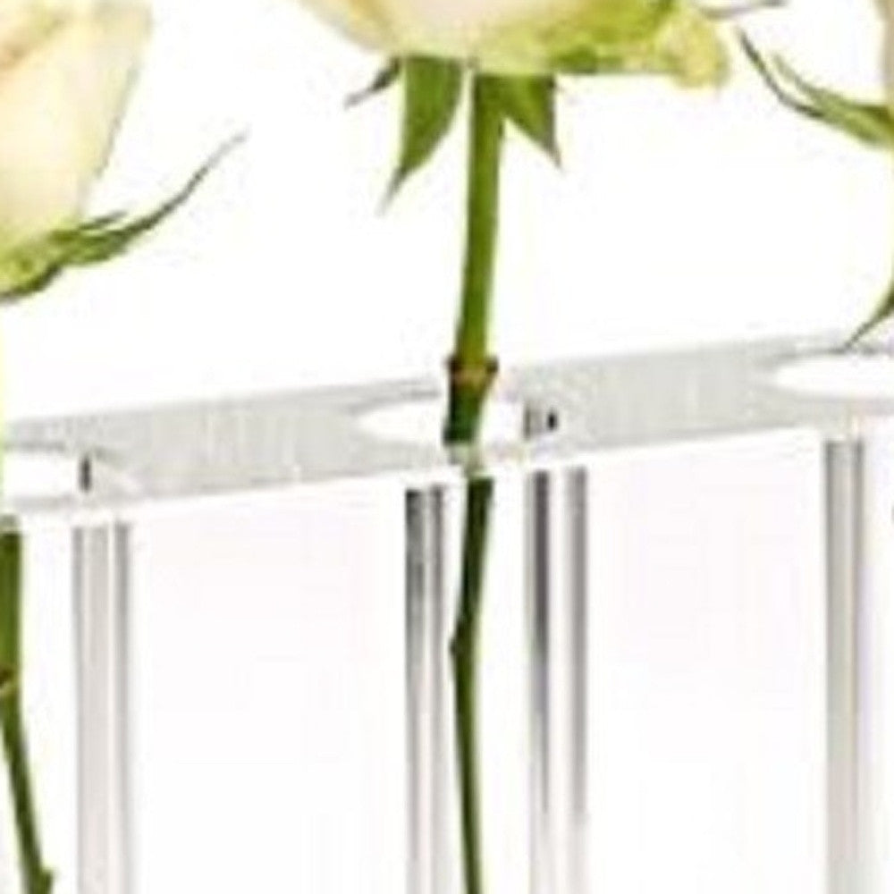 7" Clear Crystal Clear Square Table Vase