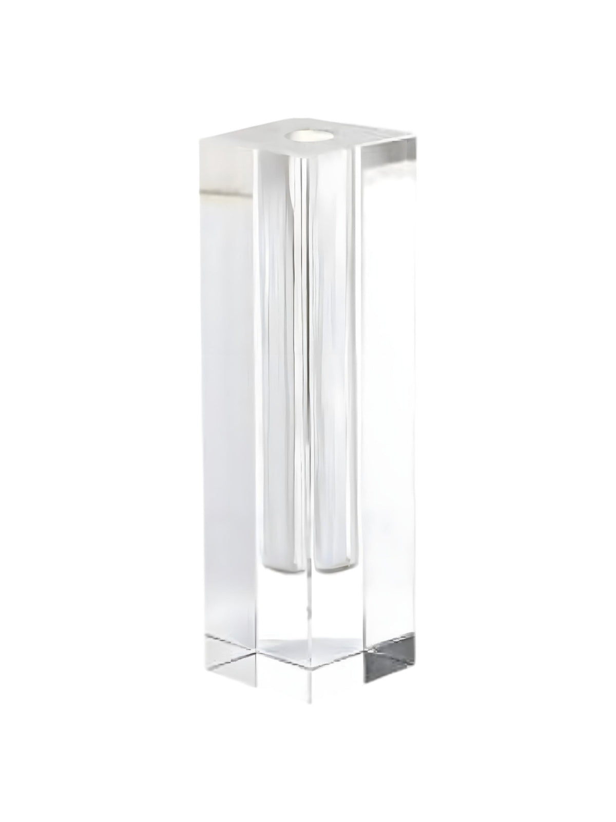 10" Clear Cylinder Crystal Glass Table Vase