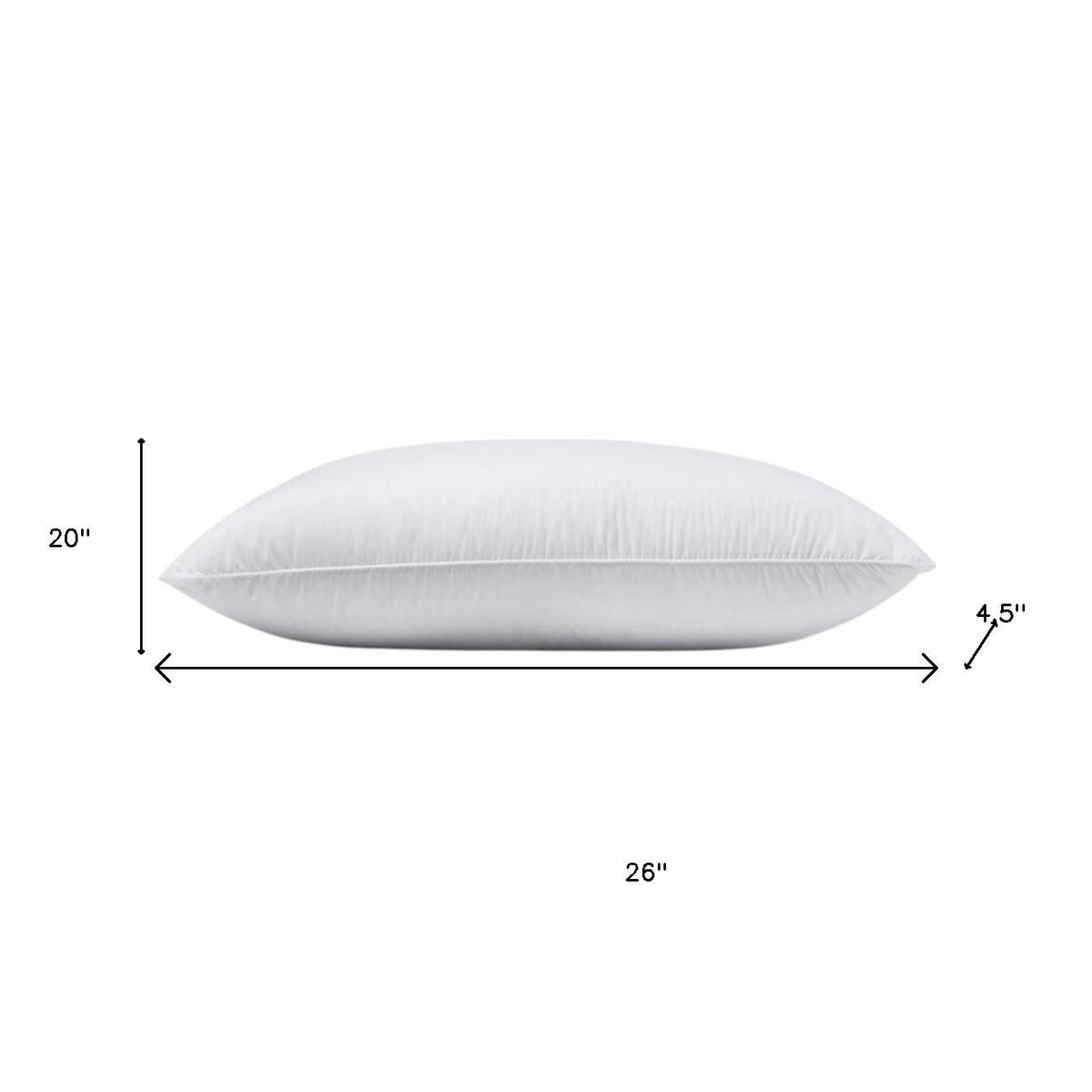 100% Cotton Lux Sateen Down Alternative Medium Hypoallergenic Standard Size Bed Pillow