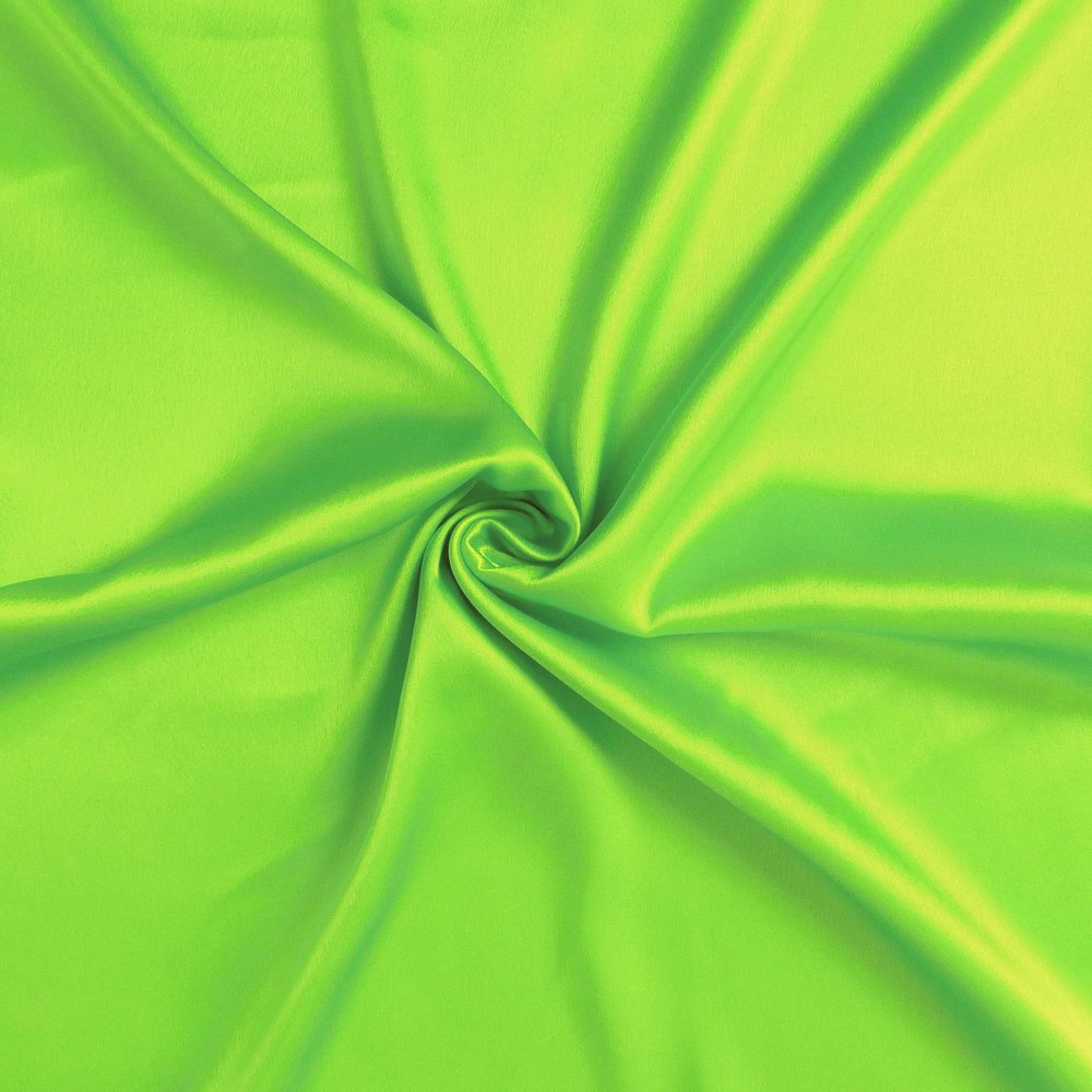 Set of Two Bright Green Dreamy Silky Satin King Pillowcases