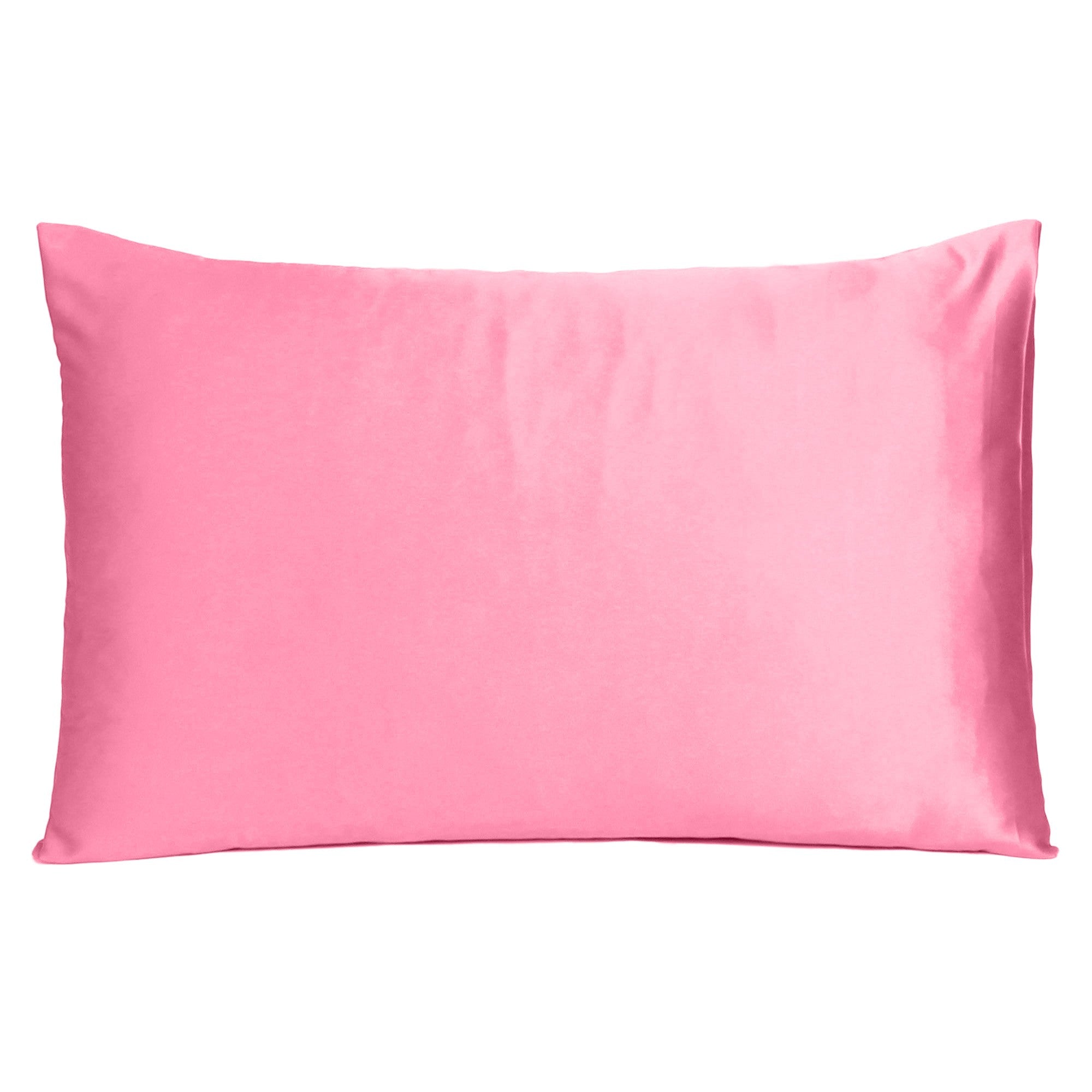 Pink Rose Dreamy Set Of 2 Silky Satin Standard Pillowcases