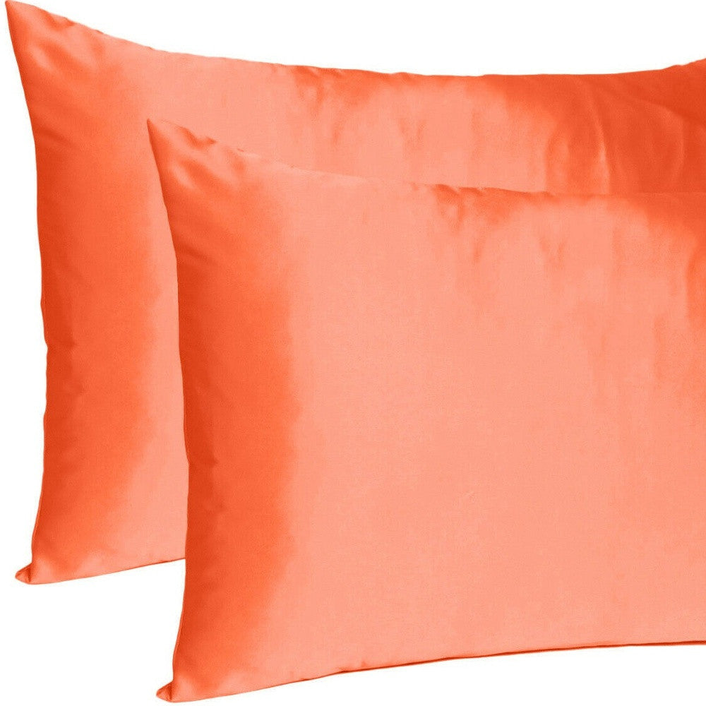 Poppy Dreamy Set Of 2 Silky Satin Queen Pillowcases