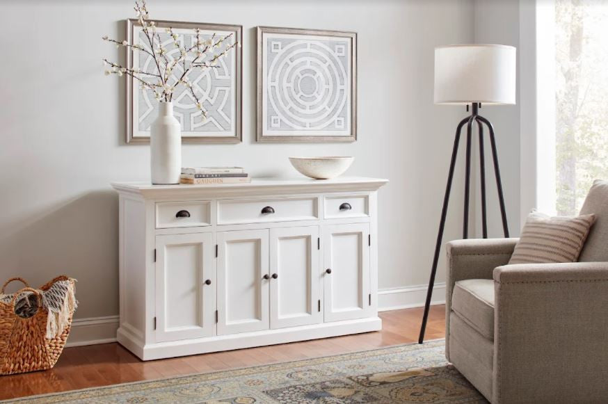 Large Modern Farmhouse White Cabinet