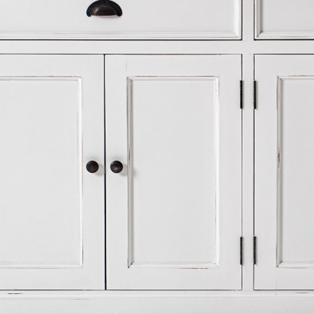 Modern Farmhouse Brown And White Buffet Server
