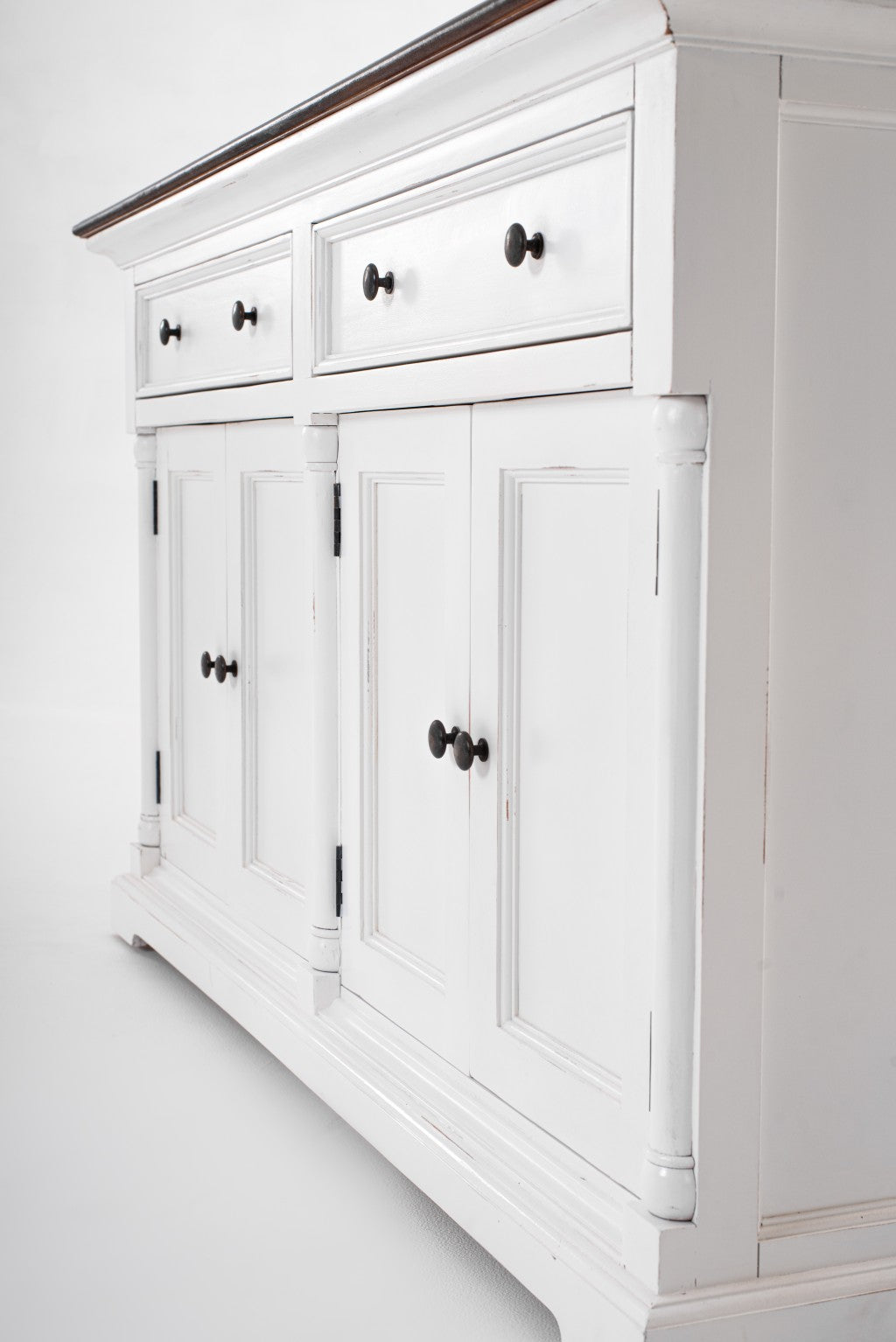 Modern Farm Brown And White Two Door Buffet Server