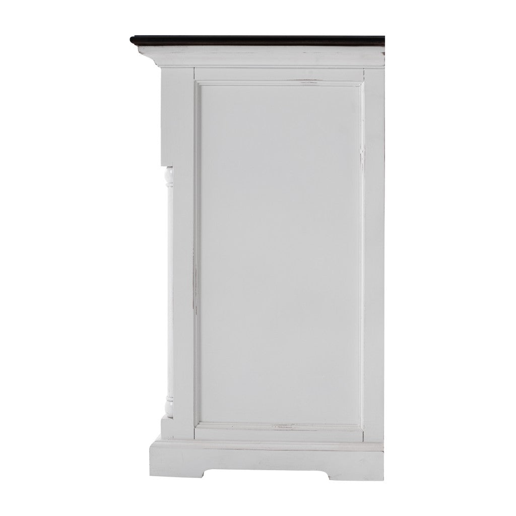 Modern Farm Brown And White Two Door Buffet Server