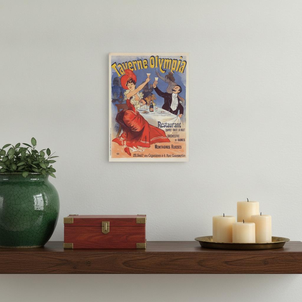 Taverne Olympia French Restaurant Unframed Print Wall Art