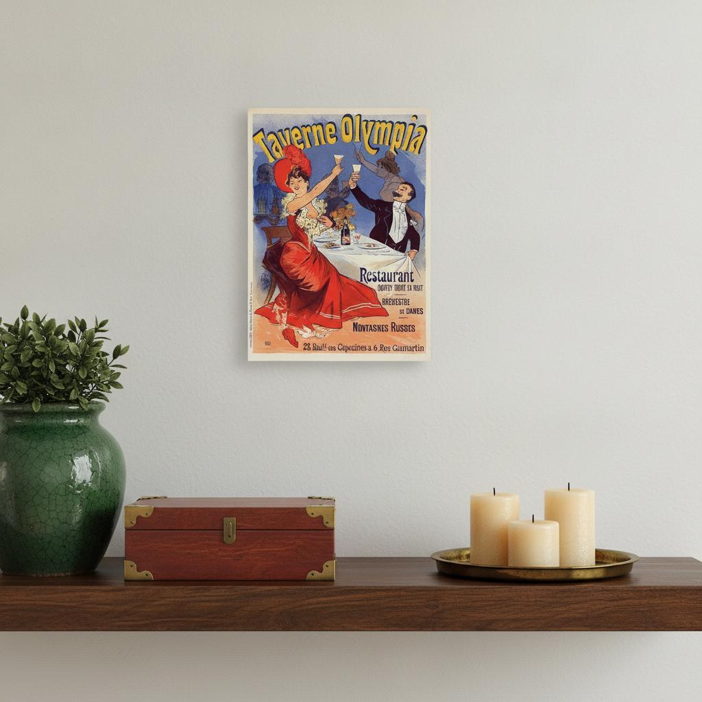 Taverne Olympia French Restaurant Unframed Print Wall Art