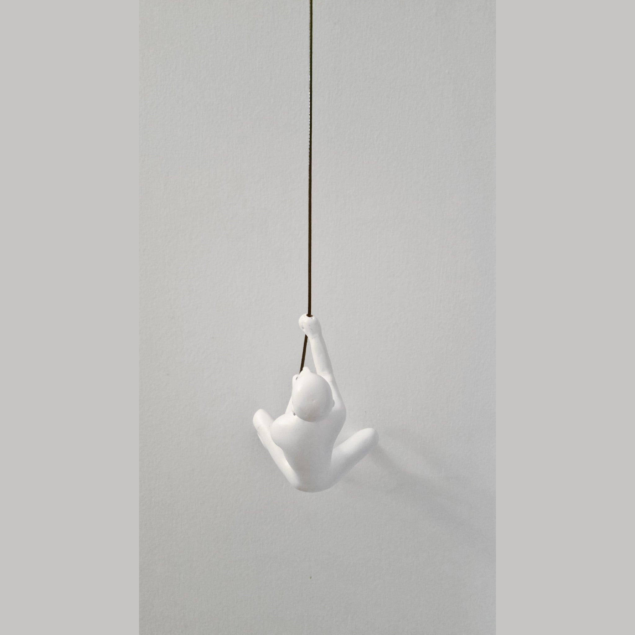 6" X 3" White Resin Novelty Hanging Dimensional Sculpture