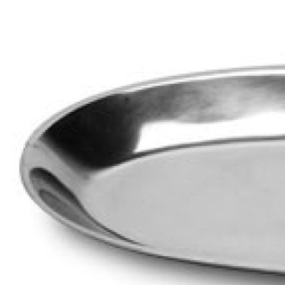 Oval Silver Palm Tree Two Section Serving Tray