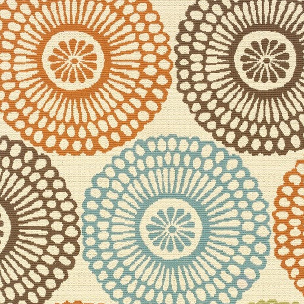 7' X 10' Beige Indoor Outdoor Area Rug