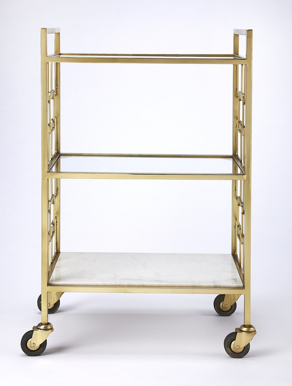 Polished Gold Bar Cart