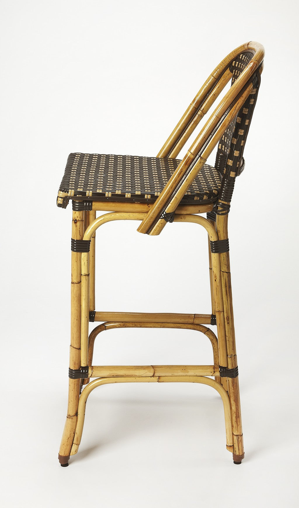 28" Brown Bar Chair