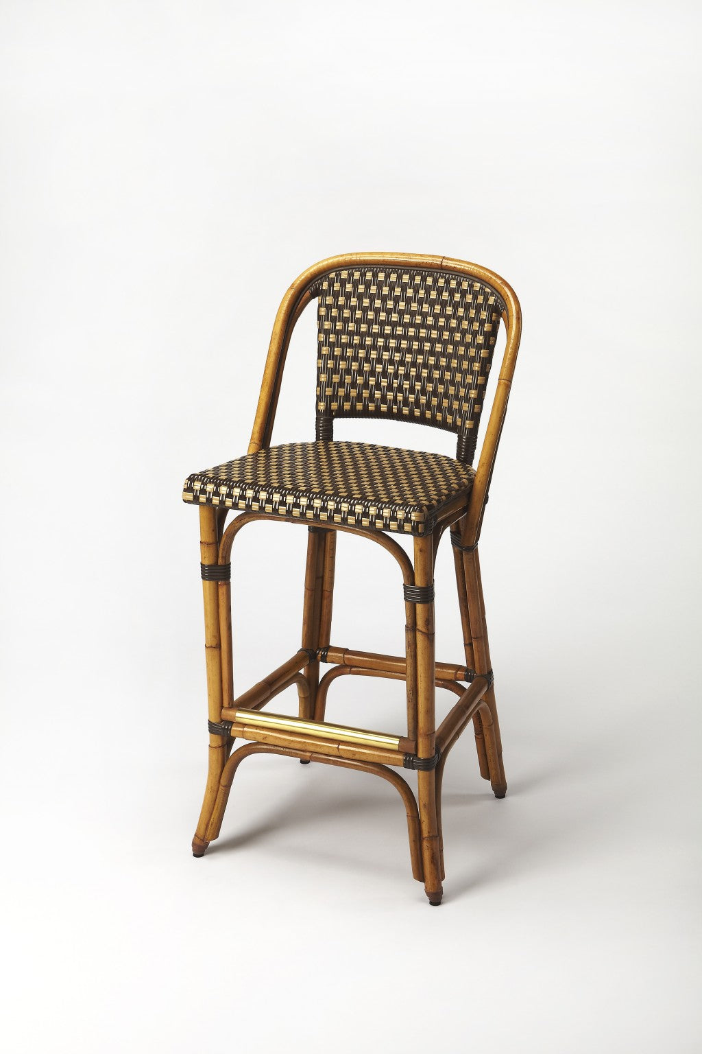 28" Brown Bar Chair