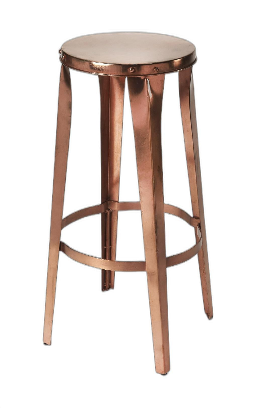 " Copper Backless Bar Height Bar Chair