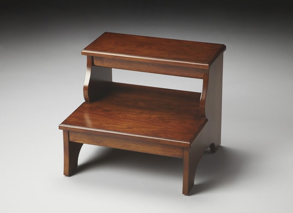15"Chestnut Burl Step Stool