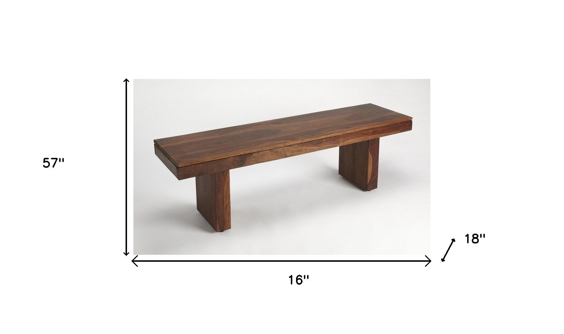 Modern Chunky Solid Wood Bench Modern Chunky Solid Wood Bench