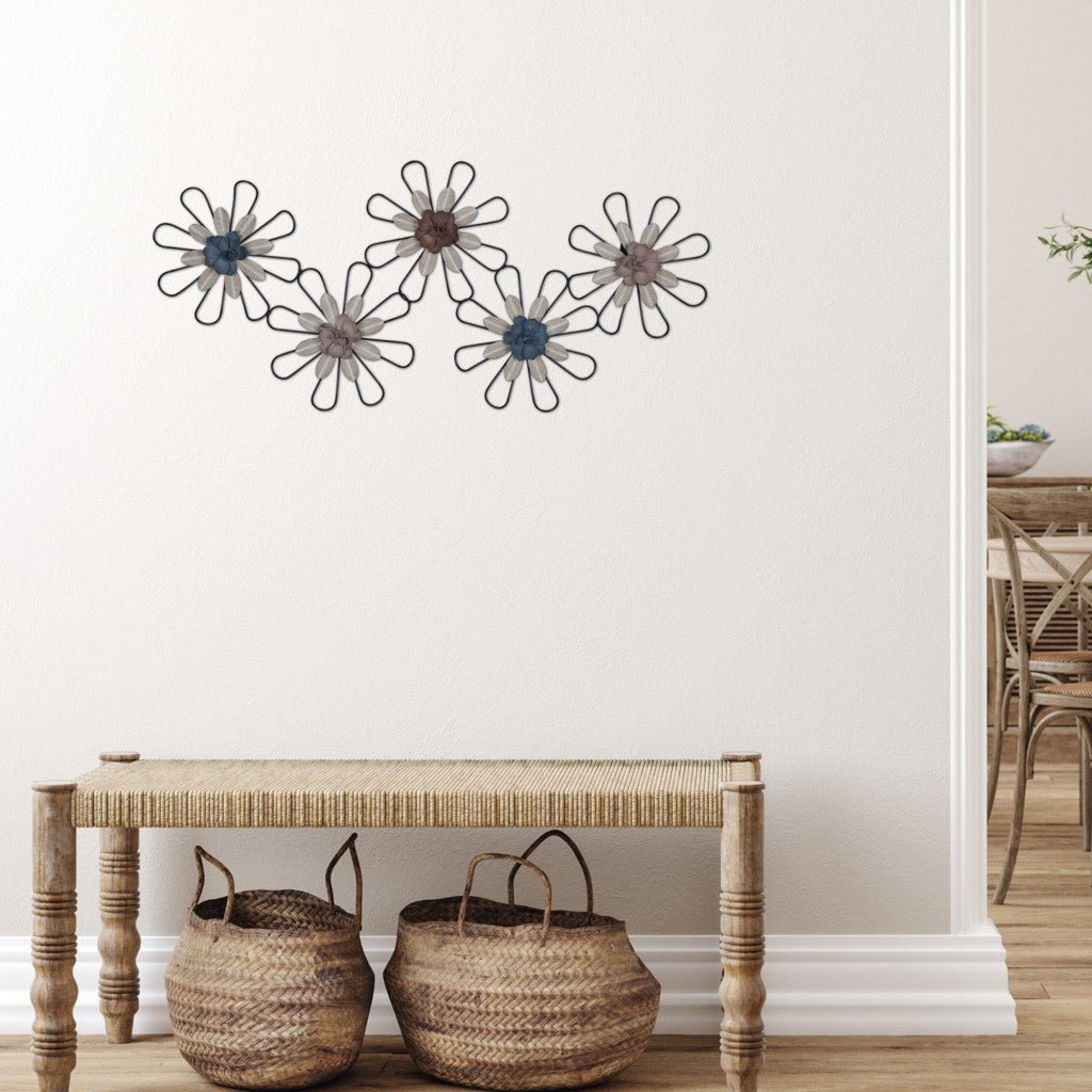 Wire Metal Floral Wall Decor