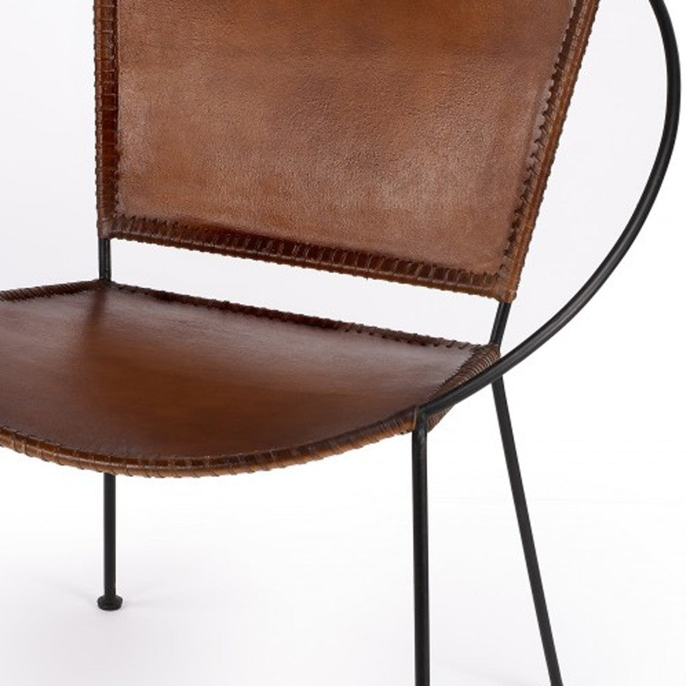 31" Black Faux Leather Side Chair