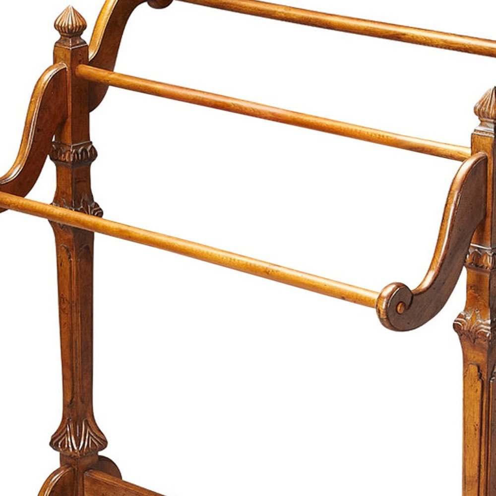 37" Brown Solid and Manufactured Wood Panel Screen Room Divider